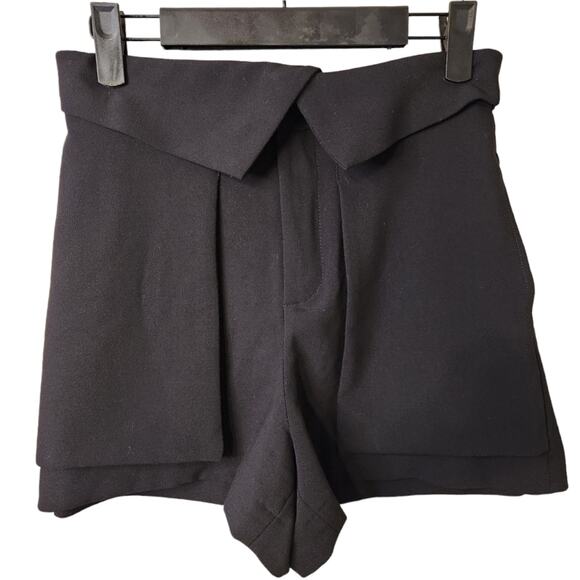 Zara Tuxedo Waist High Waist Flow Shorts Medium - Picture 2 of 7